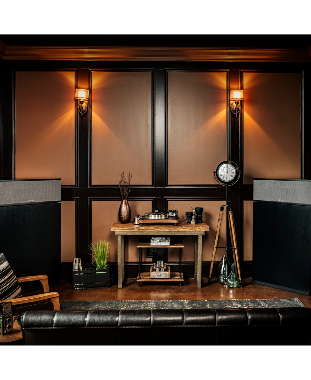 Klipsch Klipschorn AK6 Three Way Floor Standing Black Loudspeaker (Pair)