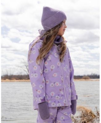 Girl Ribbed Knit Mittens