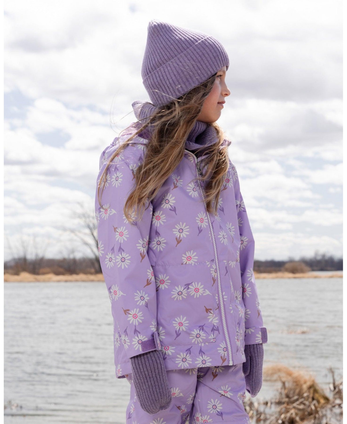 Deux par Deux Girl Ribbed Knit Mittens