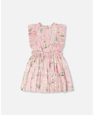 Big Girls Viscose Dress Printed Flowers