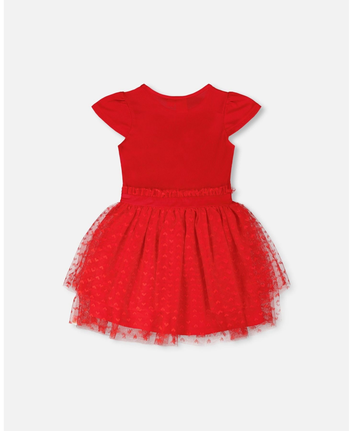 Deux par Deux Big Girls Bi-Material Dress