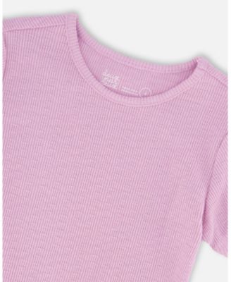 Toddler Girls Crinkle Jersey T-Shirt Lilac