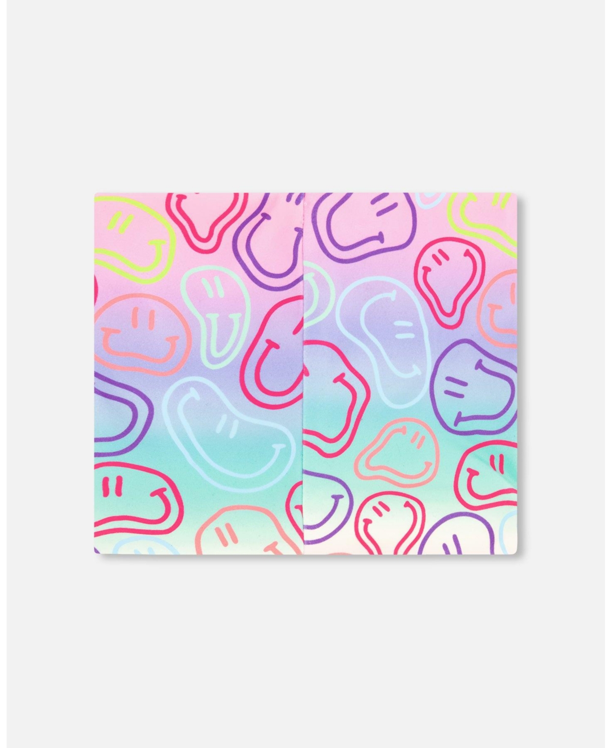 Deux par Deux Girl Stretch Jersey Neck Tube Printed Smileys