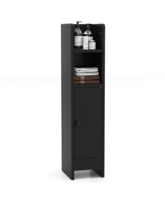 Volenca Space-Saving Corner Bathroom Slim Cabinet with Door and