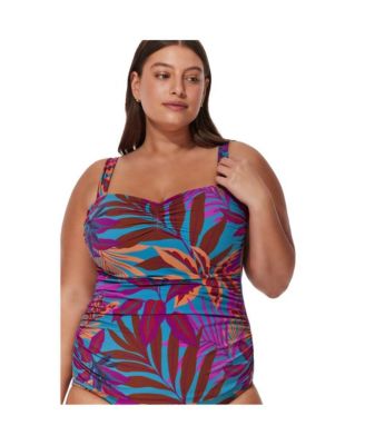 Women's Plantopia Tankini Top Size/Full Figure