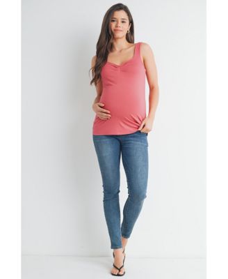 Maternity Sweetheart Neckline Tank Top