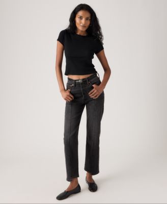 Women's Ribcage High Rise Straight Ankle Jeans