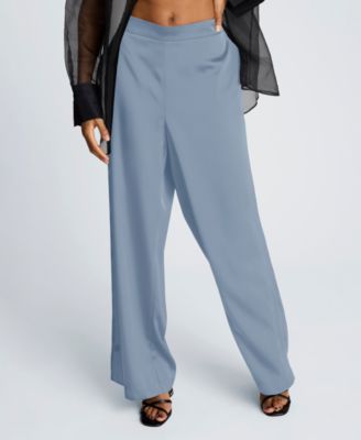 Women's Satin Wide-Leg Pants