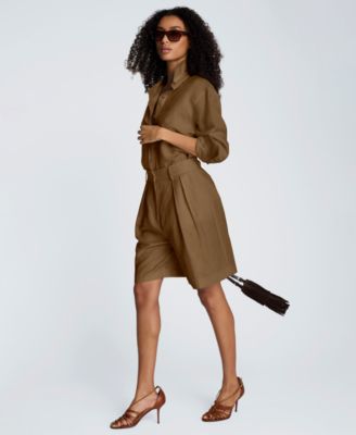 Women's Long-Sleeve Button-Front Top