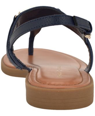 Women's Cruman Ornamented T-Strap Flat Sandals