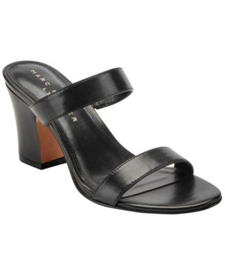 Women's Jessey Leather Slip-On Block Heel Dress Sandals