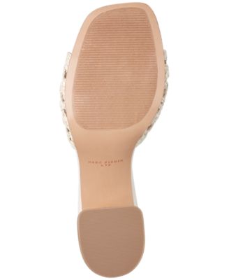 Women's Farrel Ornamented Woven Slip-On Block Heel Sandals