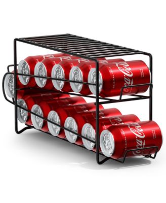 Sorbus -  12 Standard Size 12oz Soda Cans Soda Can Beverage Dispenser Rack Black