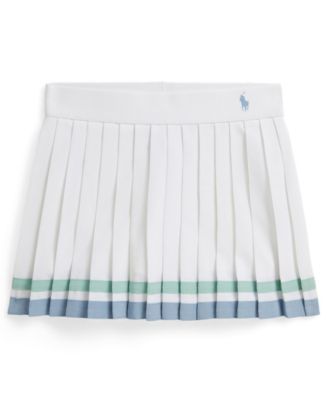 Girls' 2T-6X Striped Pleated Skort