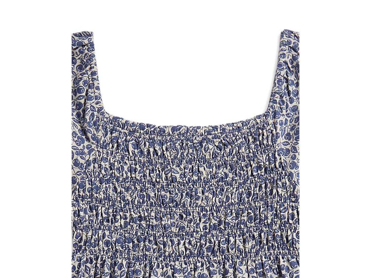Платье Polo Ralph Lauren Blueberry-Print Square Neck Jersey Dress для девочек, цвет: Blueberry Fields — фото 6