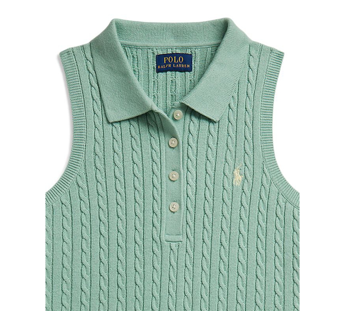 Polo Ralph Lauren Girls' 7-16 Mini-Cable Collar Dress