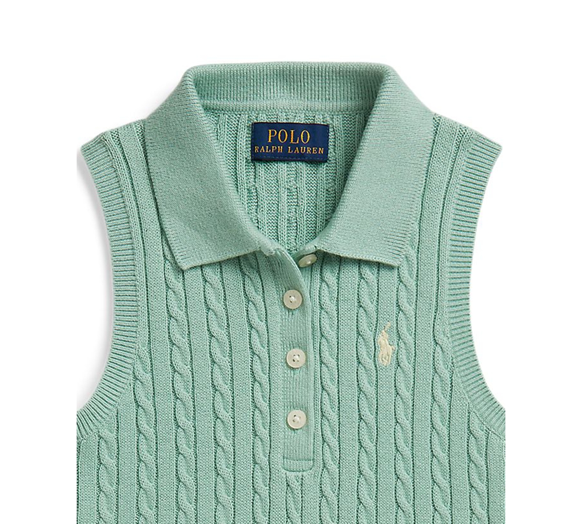 Polo Ralph Lauren Girls' 2-6X Mini-Cable Collar Dress