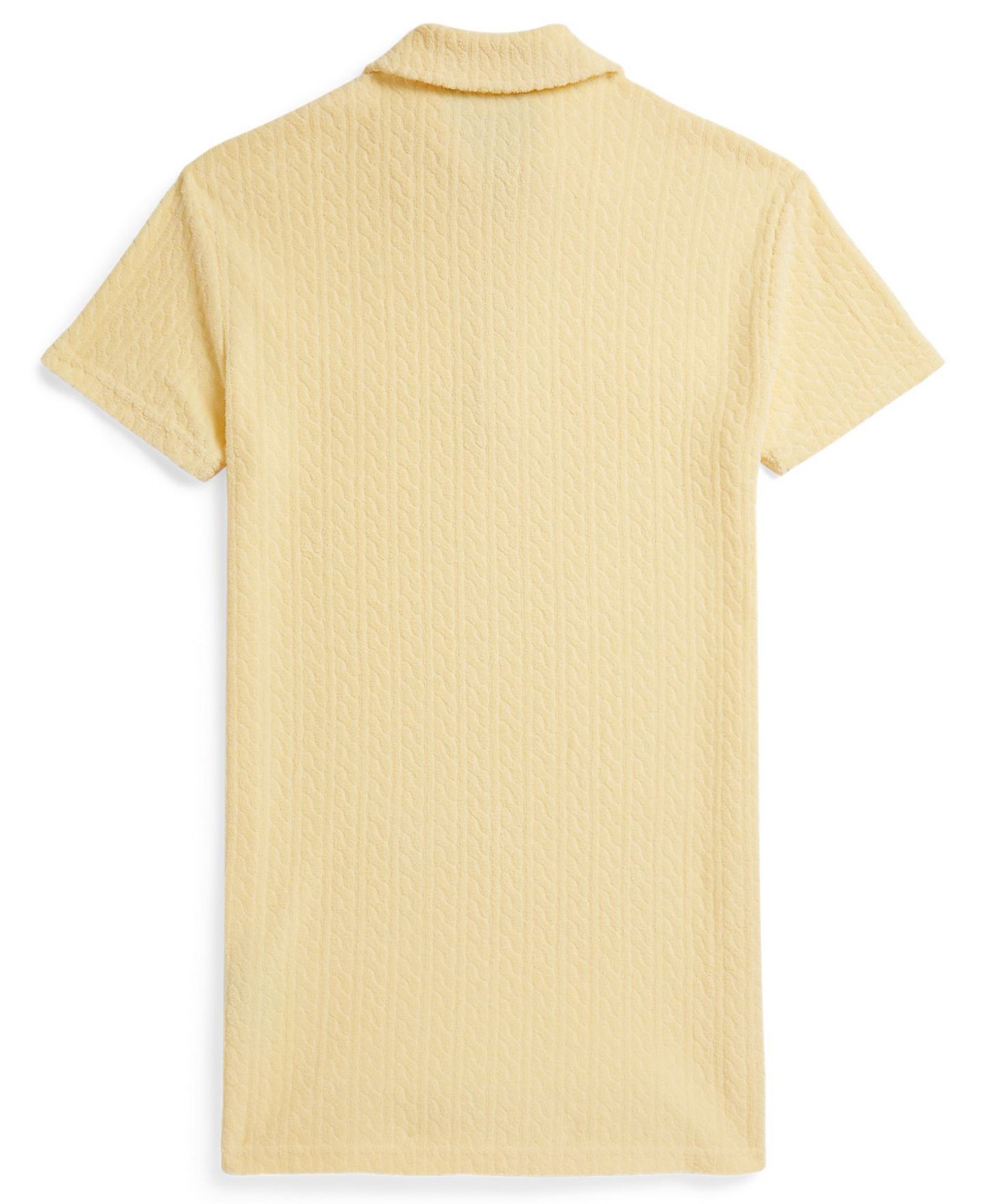 Платье Polo Ralph Lauren Cable Terry Cover-Up Polo Collar Dress для девочек, цвет: Жёлтый — фото 2