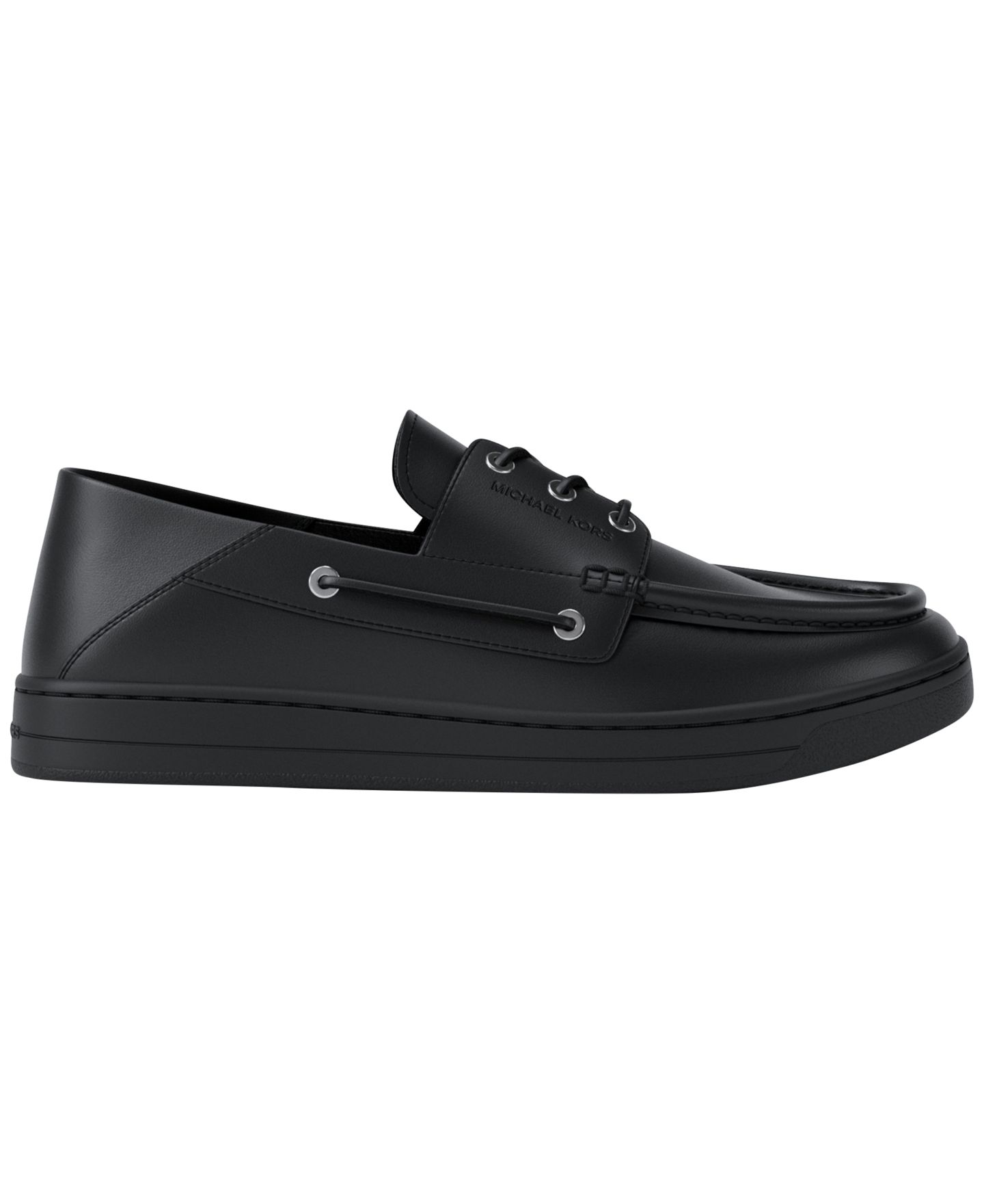 Мужские туфли Michael Kors Aiden Slip-On Boat, цвет: Чёрный — фото 2