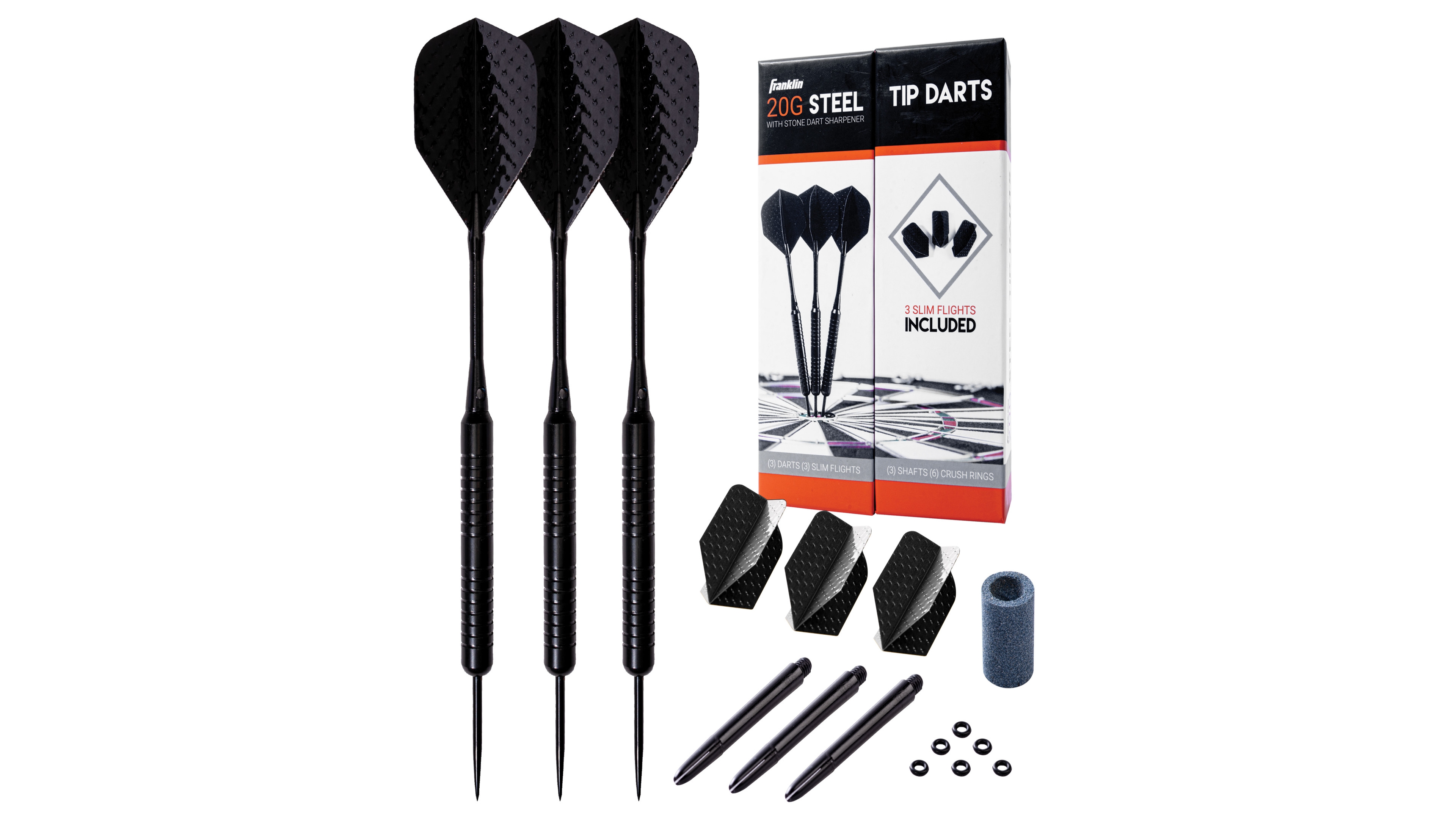 Franklin Sports Steel Tip Darts - 20 Gram