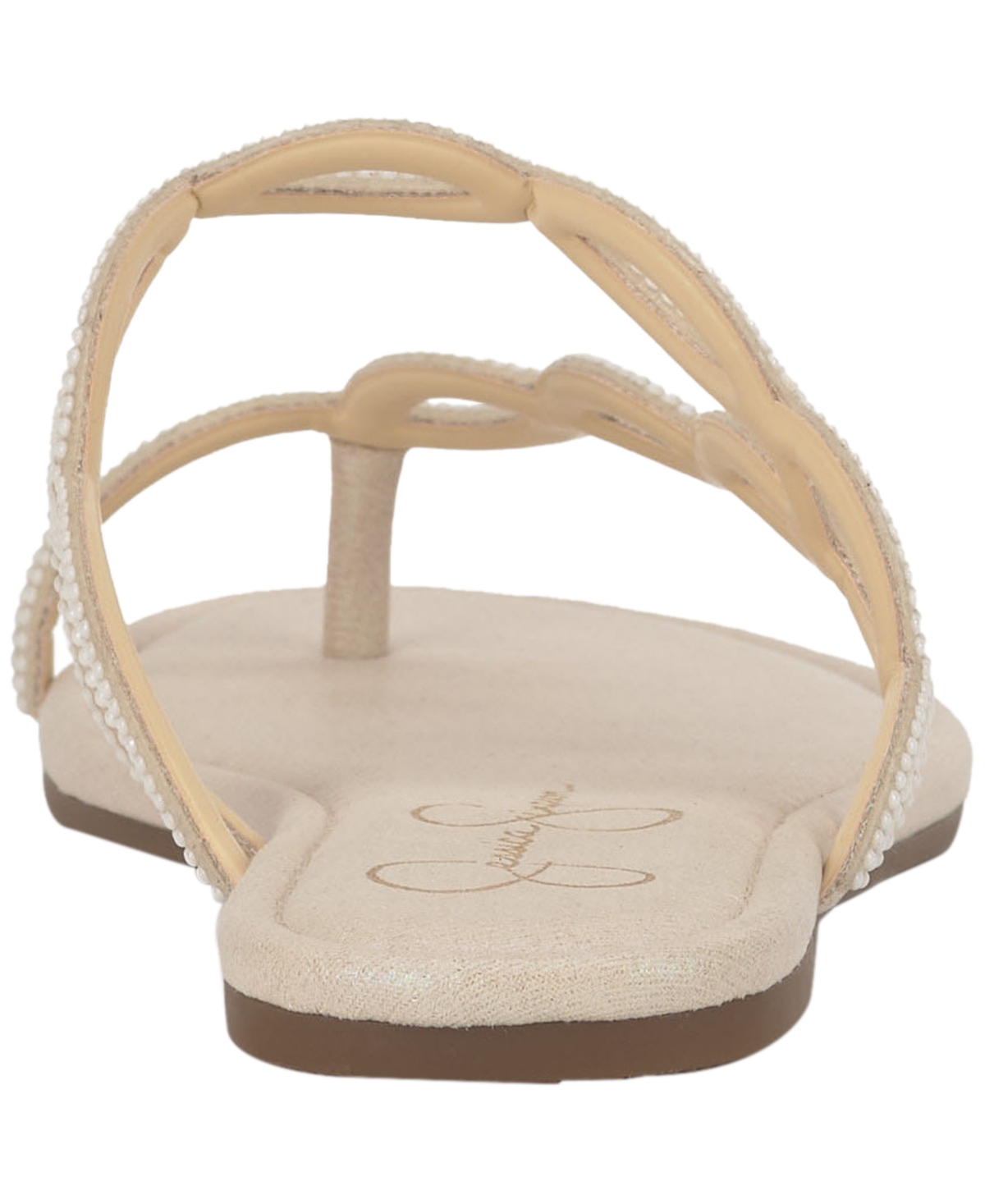 Jessica Simpson Women's Aloni Jelly Toe Ring Slip-On Flat Sandals