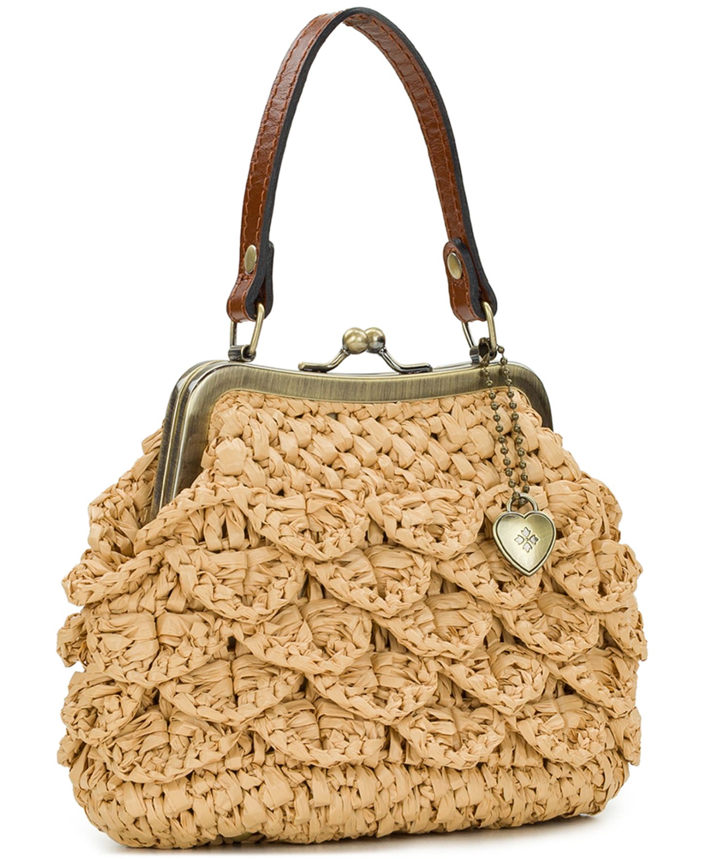 Женская сумка Patricia Nash Laureana Mini Scalloped Raffia Crossbody Frame, цвет: Euro Fine Woven — фото 3