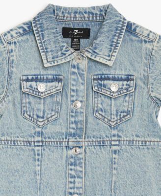 Baby Girls' Collared Denim Dress