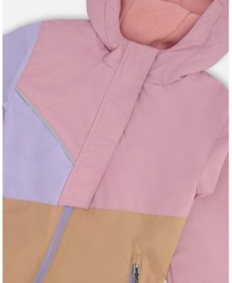 Girl Mid-Season Jacket in Polyester Mauve - Toddler|Child