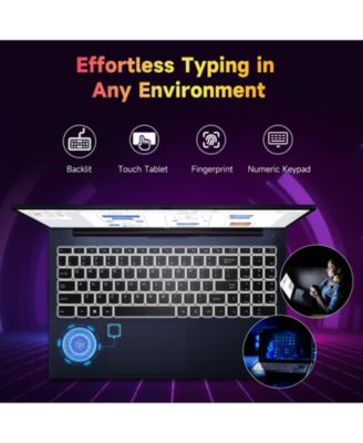 FHD Student Laptop Intel 12th Gen N100 8GB RAM 512GB SSD Backlit Keyboard