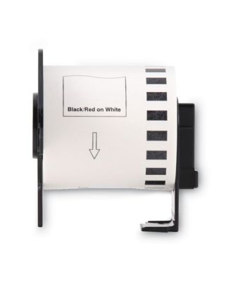 DK2251 2.4 in. x 50 ft. Continuous Paper Label Tape - Black/White