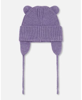 Baby Girls Knit Hat Lavender