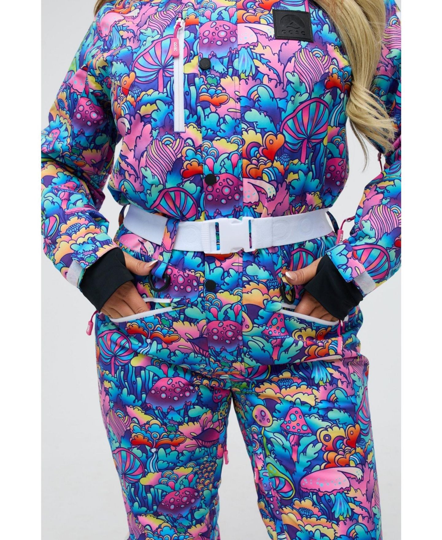 OOSC Women's High Ski Suit, цвет: Geometric Pattern. — фото 8