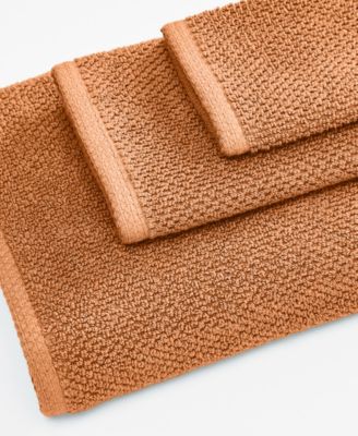 Textured Cotton Hand Towel Set, 6-Piece