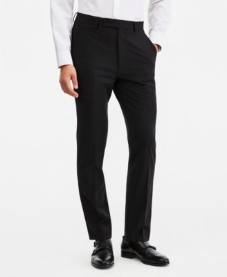 Men's Slim-Fit Wool-Blend Stretch Suit Pants
