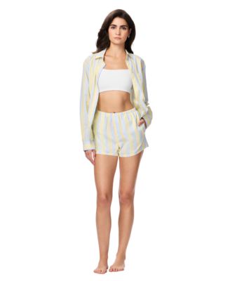 Women's Poplin Pull-On Sleep Shorts