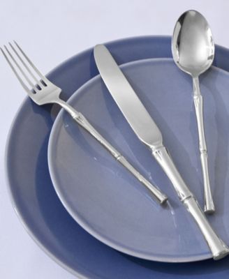 Rattan Mirrored 20-Pc. Flatware Set, Service For 4