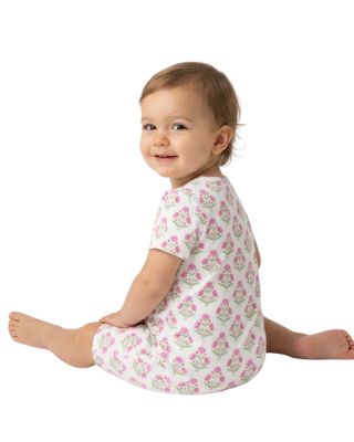 Baby Girls Pink Posy Bamboo Sleeper
