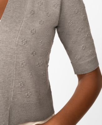 Women's Floral Texture Sweater