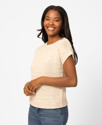 Women's Textured Stripe Sweater