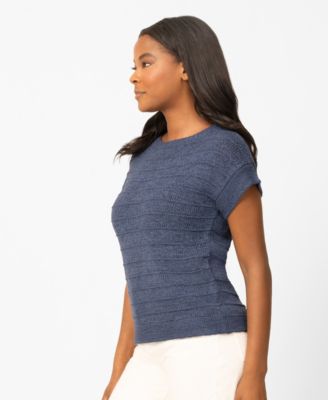 Women's Textured Stripe Sweater