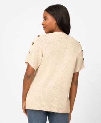 Women's Button Shoulder Cardigan