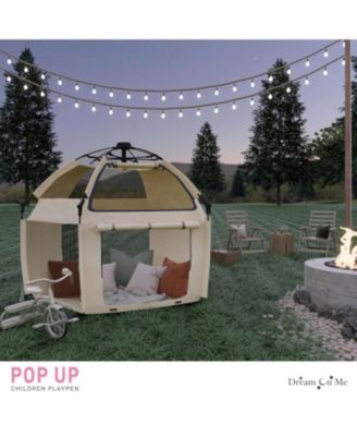 Baby Pop-Up Children Playpen, Instant One-Hand Open & Fold, Breathable Mesh Sides, Zipper Gate & Travel Carry Bag