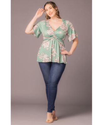 Plus Size Abby Twist Front Top