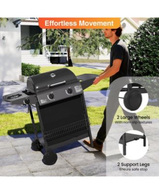 39 000 BTU Outdoor Burner Propane Gas Grill on Wheels