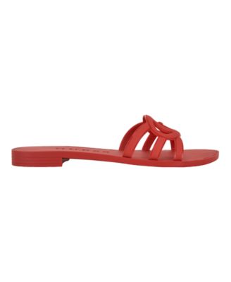 Women's Elyho Jelly Cutout Logo Flat Sandals