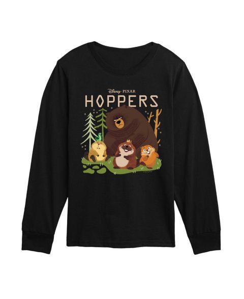 Футболка Disney Long-Sleeve Graphic для мальчиков, цвет: Чёрный