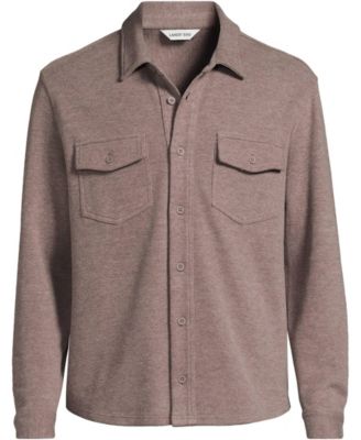 Men's Long Sleeve Bedford Button Through Utility Overshirt