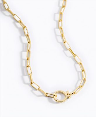 Mint Paperclip Necklace