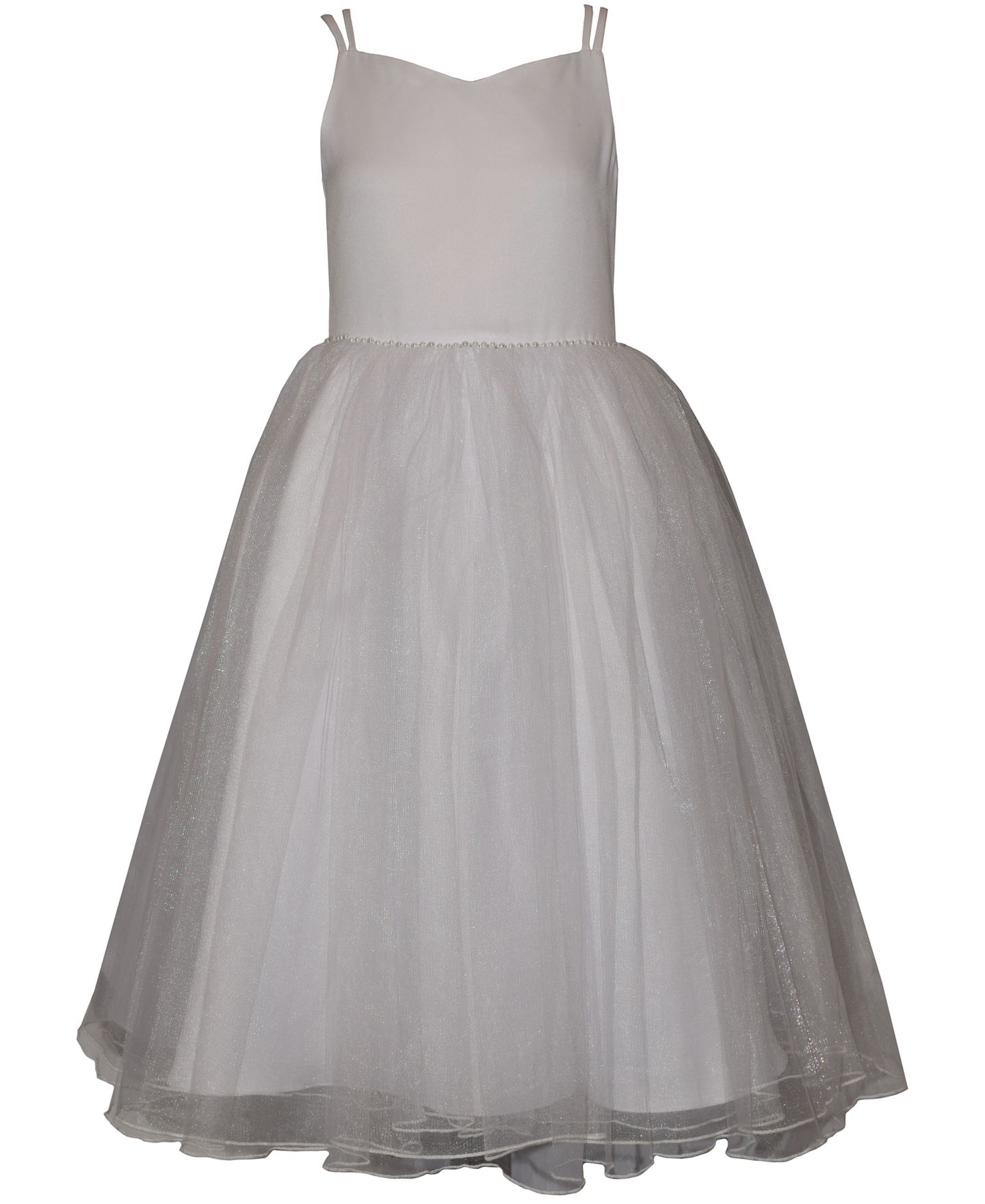 Платья Bonnie Jean Jacket and Tulle Communion Dress, 2-Piece Set для девочек, цвет: Серый — фото 2