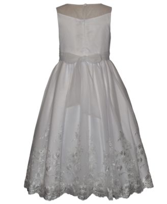 Girls' 7-16 Embroidered Communion Dress